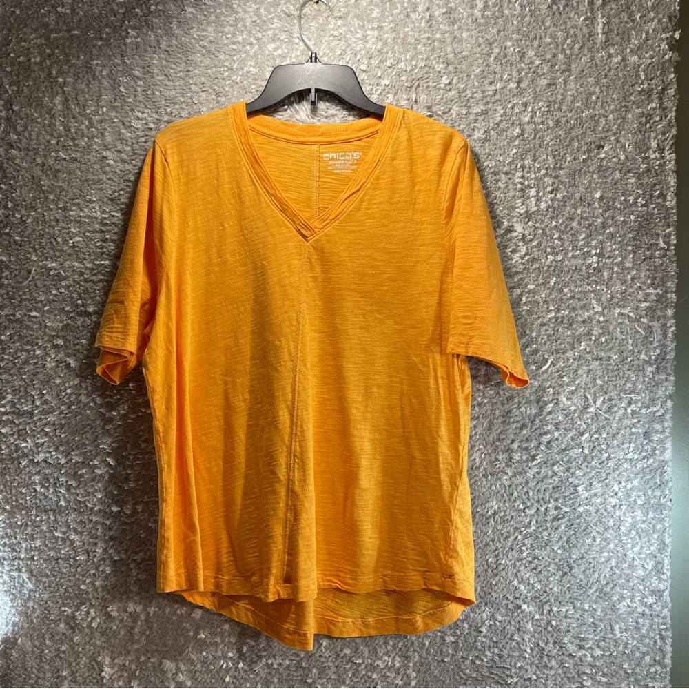 Chico's Mango Ice Soft Slub Seamed Tunic Size 3, XL Modal Cotton Casual